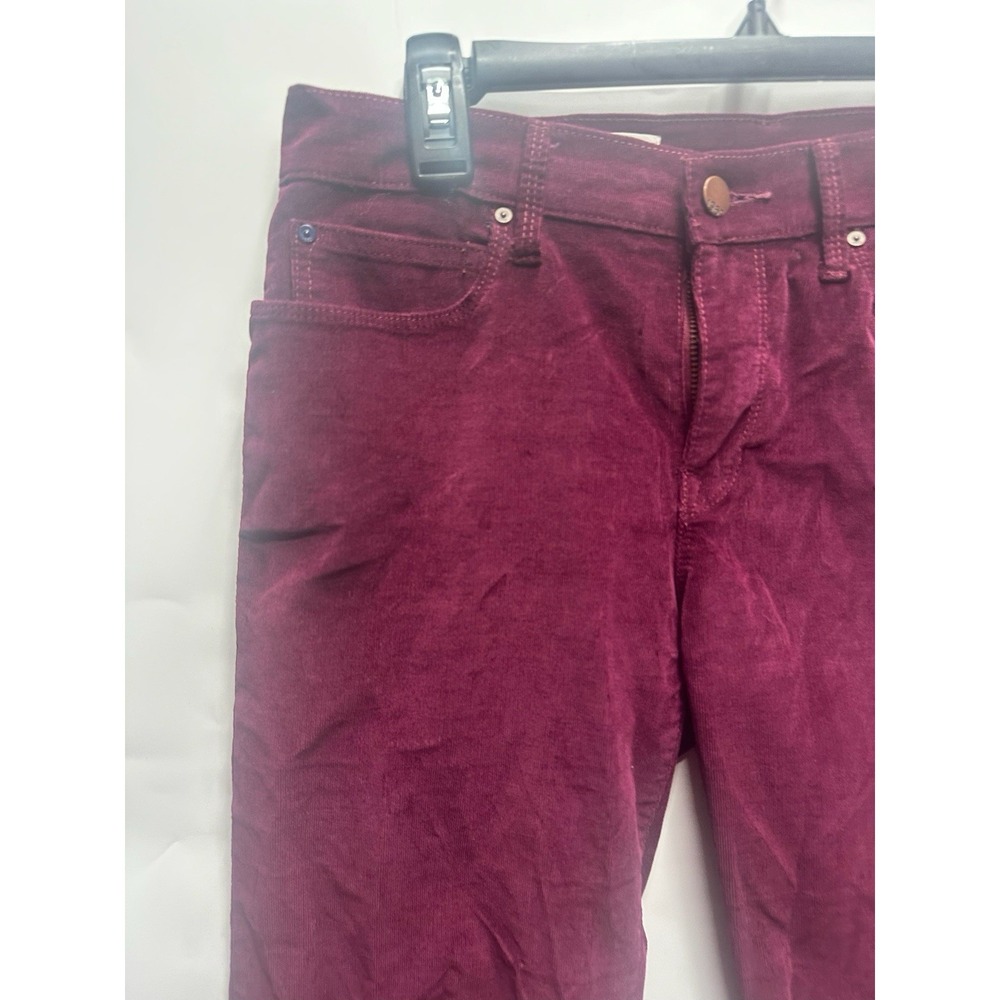 Gap 1969 Purple Womens 28R Corduroy Flat Front Mid Rise Retro Legging Jeans - Picture 6 of 6